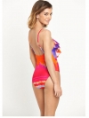 Dip Dye Frill Swimsuit